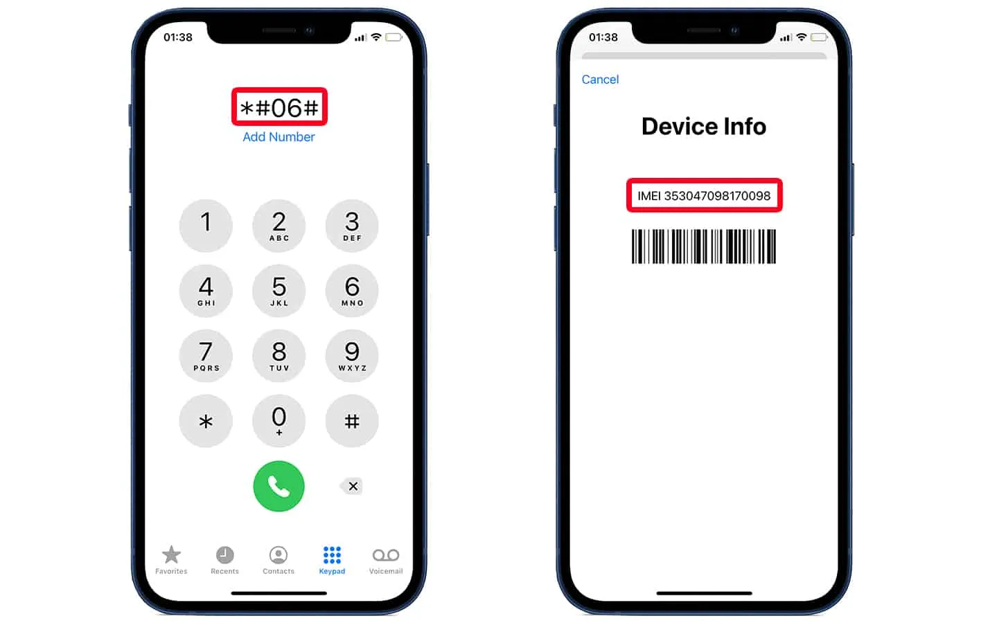 cách kiểm tra pin iPhone bằng IMEI